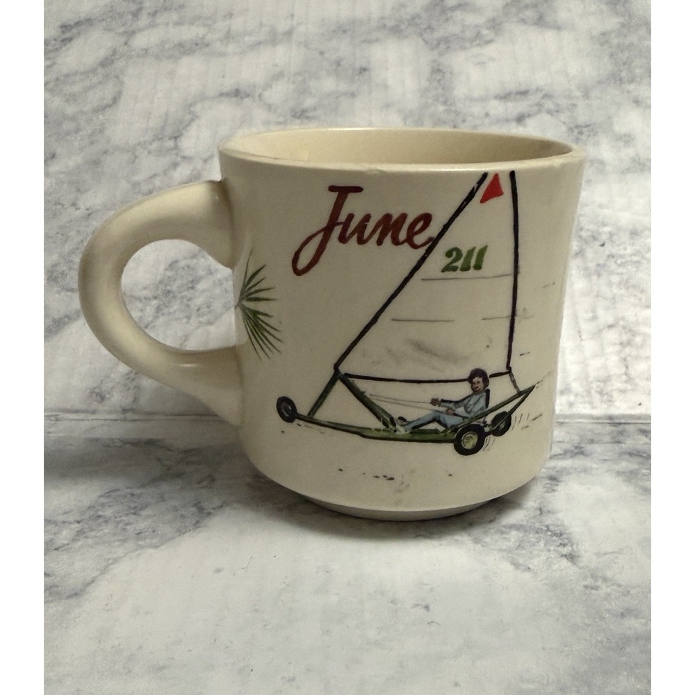 Bob Williams Hand Painted "June" Land Sailing Tree Branch Hand Painted USA
